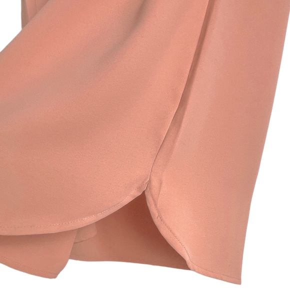 NINE WEST Women's Pullover Jewel Neck Crepe Blouse with 3/4 Bow Sleeve Detail - Picture 8 of 9